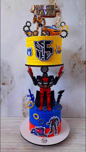 Bolo Decorado Transformers