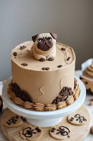 Pug Decorated Cake