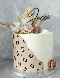 Leopard Decorated Cake