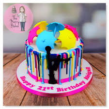 Decorated Rain Cake