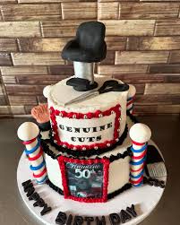 Barber Shop Decorated Cake