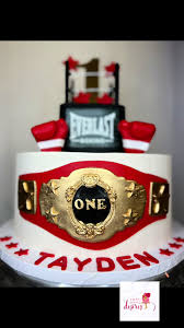 Boxing Decorated Cake