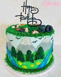 Nature Decorated Cake