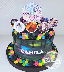 Coldplay Decorated Cake