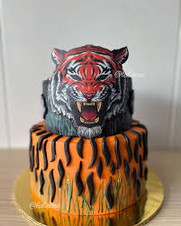 Tiger Decorated Cake