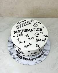 Mathematics Decorated Cake