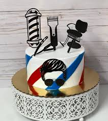 Barber Shop Decorated Cake