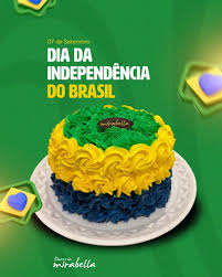 Bolo Decorado Bandeira Brasil