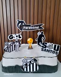 Bolo Decorado Santos Futebol