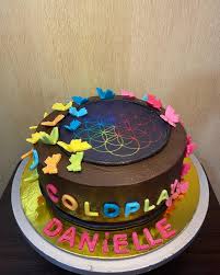 Coldplay Decorated Cake