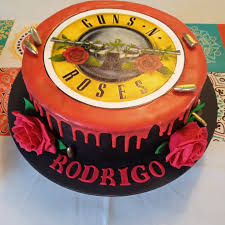 Guns N Roses Decorated Cake