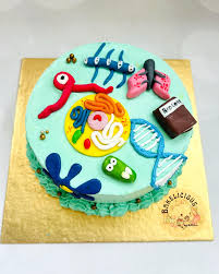 Biology Decorated Cake