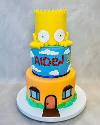 Simpson decorated cake