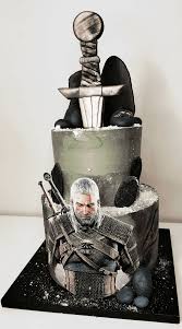 The Witcher Decorated Cake