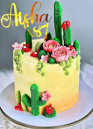 Cactus Decorated Cake