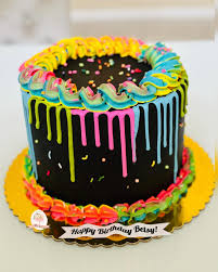 Neon Decorated Cake