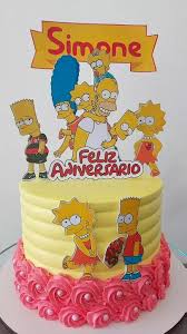 Bolo Decorado Simpsons