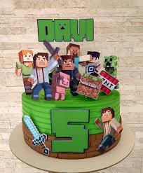 Bolo Decorado Minecraft