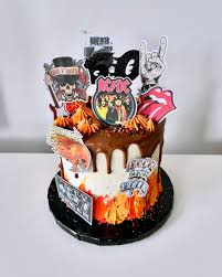 Guns N Roses Decorated Cake