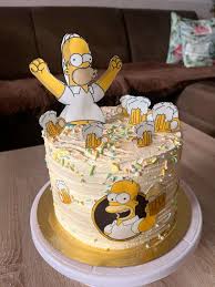 Simpson decorated cake