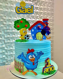 Pintadinha Chicken Decorated Cake