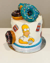 Simpson decorated cake