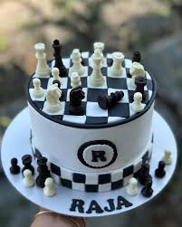 Chess Game Decorated Cake