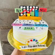 Stock Exchange Decorated Cake