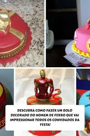 Bolo Decorado Iron Man