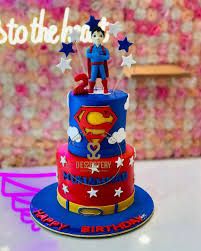 Superman decorated cake