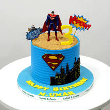 Superman decorated cake