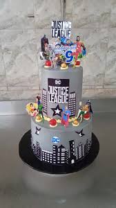 Justice League Decorated Cake