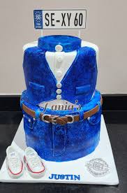 Decorated Jeans Cake