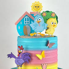 Pintadinha Chicken Decorated Cake