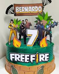 Bolo Decorado Free Fire