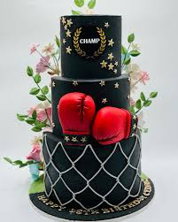 Boxing Decorated Cake