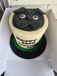 Pug Decorated Cake