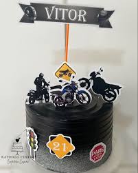 Bolo Decorado Motos