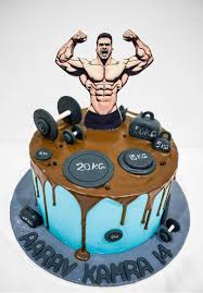 Bodybuilding Decorated Cake