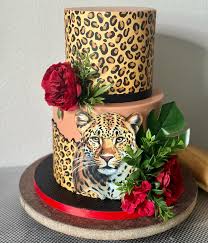 Leopard Decorated Cake