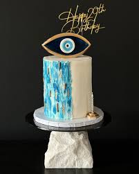 Greek Eye Decorated Cake