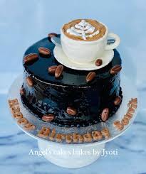 Coffee Decorated Cake