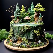 Nature Decorated Cake