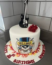 Guns N Roses Decorated Cake