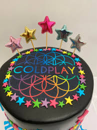 Coldplay Decorated Cake