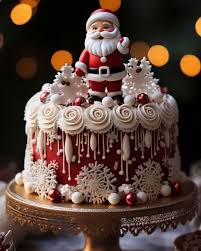 Santa Claus Decorated Cake