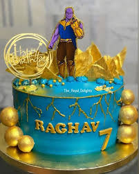 Thanos Decorated Cake