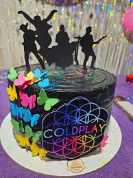 Coldplay Decorated Cake