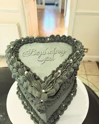 Graphite Decorated Cake