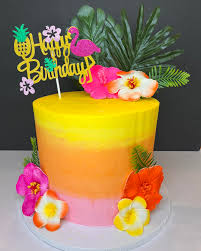 Tropical Decorated Cake